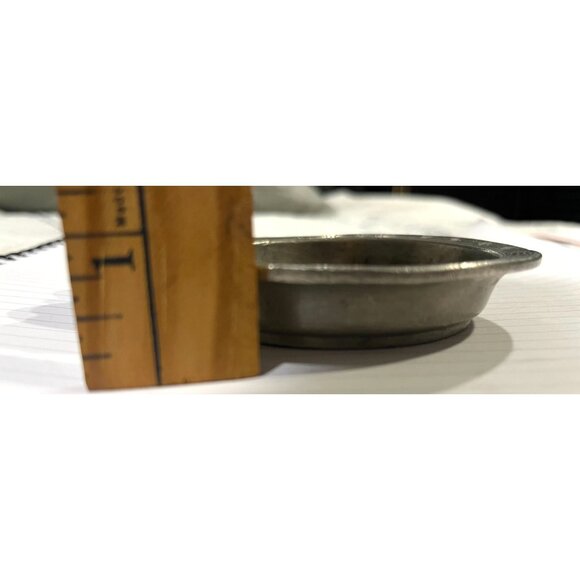 Vintage Yamaka & Co Japan Pewter Goose Tray Red (Possible Jade/Coral) Eyes - Picture 11 of 13